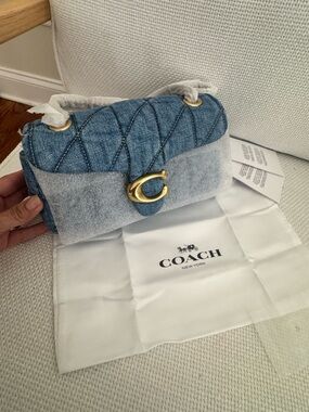 Coach tabby 20 quilted denim indigo